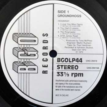 LP The Groundhogs: Hogwash