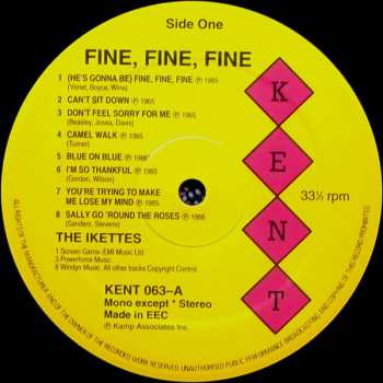 LP The Ikettes: Fine Fine Fine