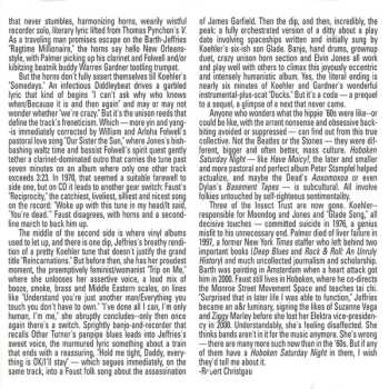 CD The Insect Trust: Hoboken Saturday Night