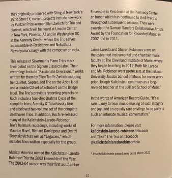 CD Kalichstein-Laredo-Robinson Trio: In Celebration - The Piano Trios Of Stanley Silverman