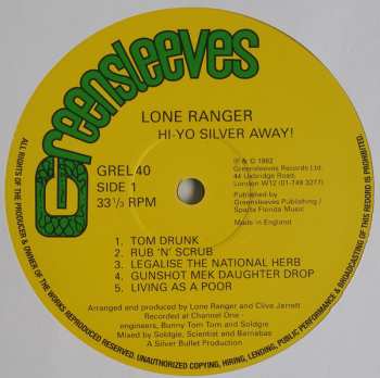 LP Lone Ranger: Hi-Yo, Silver, Away!