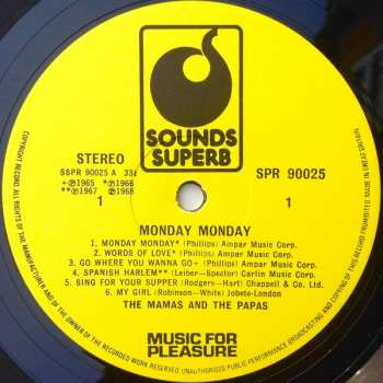 LP The Mamas & The Papas: Best Of The Mamas & The Papas - Monday Monday