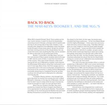LP Booker T & The MG's: Back To Back