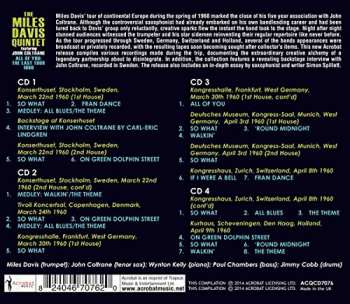 4CD The Miles Davis Quintet: All Of You: The Last Tour 1960