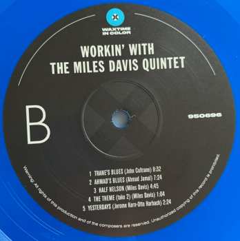 LP The Miles Davis Quintet: Workin’ With The Miles Davis Quintet LTD | CLR