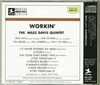 CD The Miles Davis Quintet: Workin' With The Miles Davis Quintet