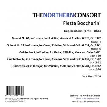 CD Luigi Boccherini: Fiesta Boccherini 5 Quinteetti