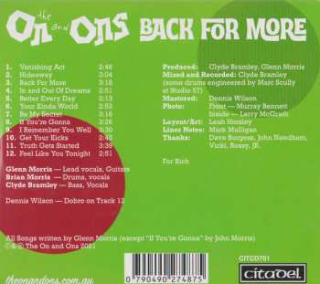 CD The On And Ons: Back For More