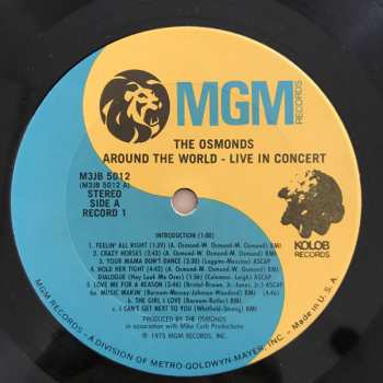 2LP The Osmonds: Around The World - Live In Concert