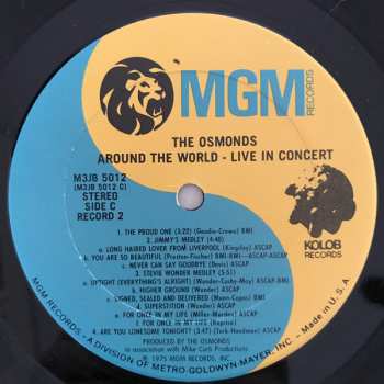 2LP The Osmonds: Around The World - Live In Concert