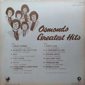 LP The Osmonds: Greatest Hits