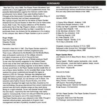 CD The Paper Garden: The Paper Garden