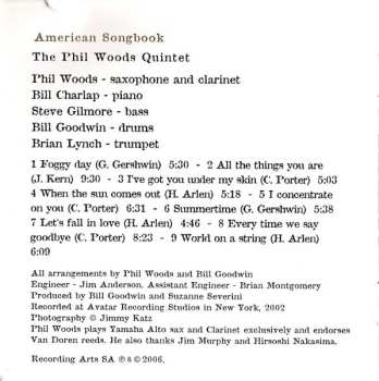 CD The Phil Woods Quintet: American Songbook