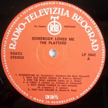 LP The Platters: Somebody Loves Me