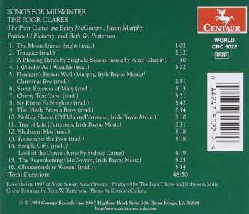 CD The Poor Clares: Songs For Midwinter