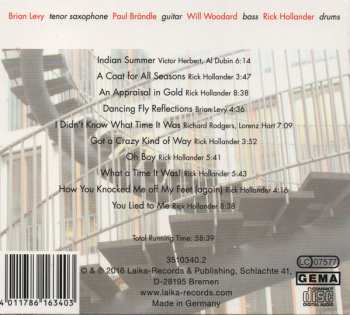 CD The Rick Hollander Quartet: On the Up and Up DIGI