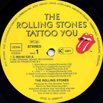 LP The Rolling Stones: Tattoo You