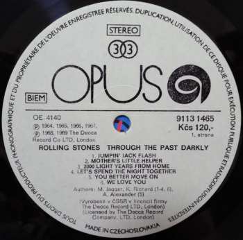 LP The Rolling Stones: Through The Past Darkly