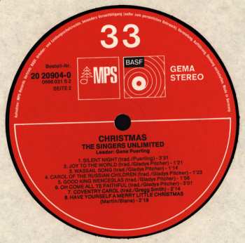 LP The Singers Unlimited: Christmas