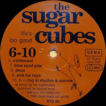 LP The Sugarcubes: Life's Too Good