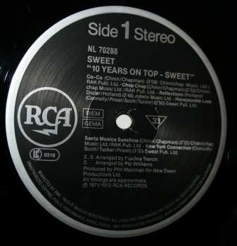 LP The Sweet: 10 Years On Top
