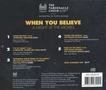 CD Mormon Tabernacle Choir: When You Believe (A Night At The Movies)