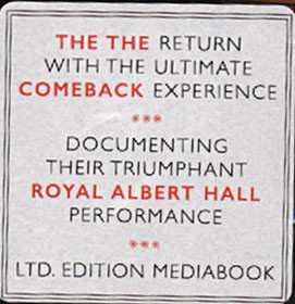 2CD The The: The Comeback Special (Live At The Royal Albert Hall) LTD