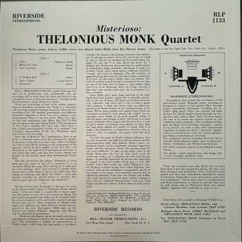 LP The Thelonious Monk Quartet: Misterioso