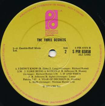 LP The Three Degrees: The Three Degrees