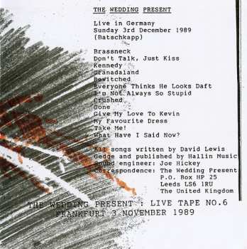 2CD The Wedding Present: Live 1989