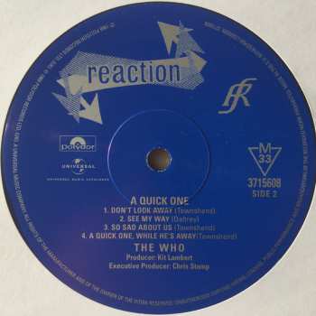 LP The Who: A Quick One
