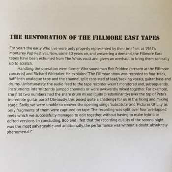 2CD The Who: Live At The Fillmore East 1968 DLX