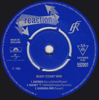5SP/Box Set The Who: The Reaction Singles (1966) LTD