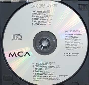 CD The Who: Who's Last