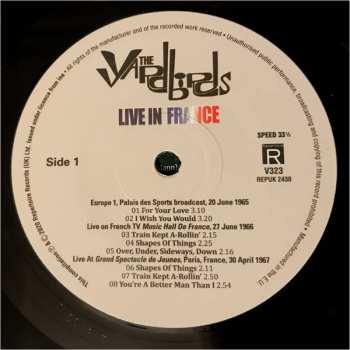 LP The Yardbirds: Live In France
