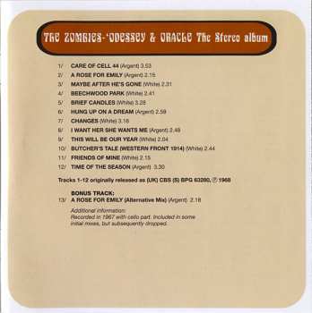 2CD The Zombies: Odessey & Oracle (The CBS Years 1967-1969)