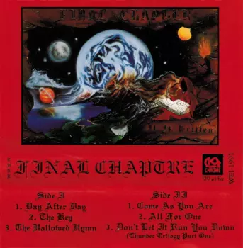 Thee Final Chaptre: It Is Written