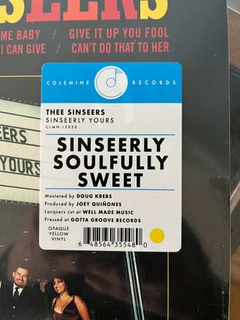 LP Thee Sinseers: Sinseerly Yours CLR