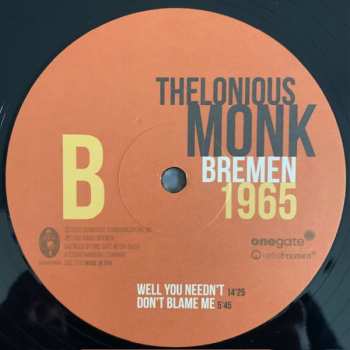 2LP Thelonious Monk: Bremen 1965
