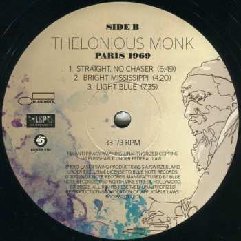 LP Thelonious Monk: Paris 1969