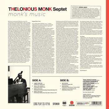 LP Thelonious Monk Septet: Monk's Music LTD | CLR