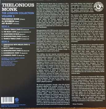 LP Thelonious Monk: The London Collection Volume 3 CLR | LTD