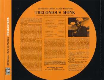 CD Thelonious Monk: Thelonious Alone In San Francisco