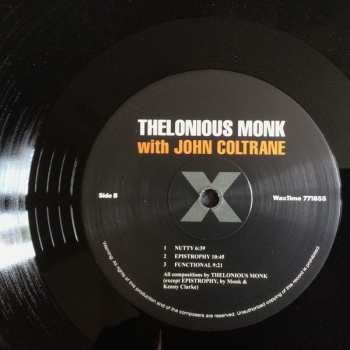 LP John Coltrane: Thelonious Monk With John Coltrane LTD