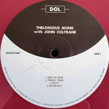 LP John Coltrane: Thelonious Monk With John Coltrane CLR