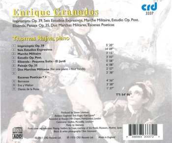 CD Thomas Rajna: Impromptu Op. 39, Seis Estudios Expresivos, Marche Militaire, Estudio Op. Post., Elisenda, Paisaje Op. 35, Dos Marchas Militares, Escenas Poeticas