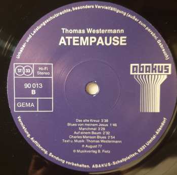 LP Thomas Westermann: Atempause