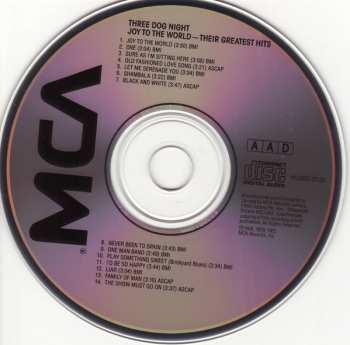 CD Three Dog Night: Joy To The World - Their Greatest Hits