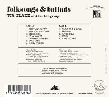 CD Tia Blake And Her Folk-Group: Folksongs & Ballads DIGI