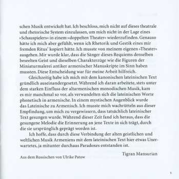 CD Tigran Mansurian: Requiem